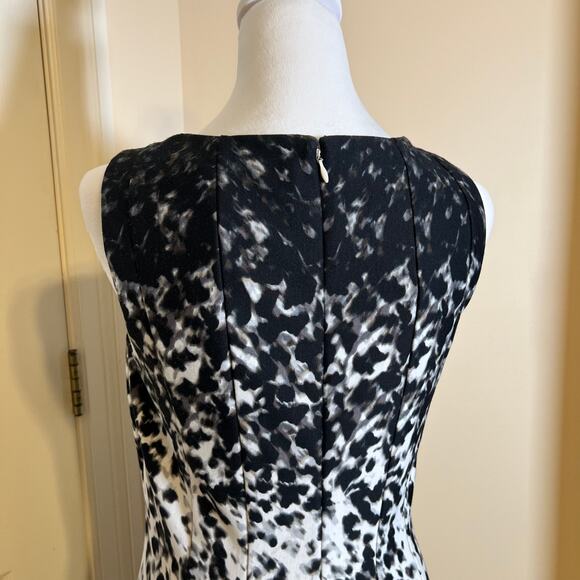 Eliza J Monochrome Abstract Midi Dress - Picture 5 of 11
